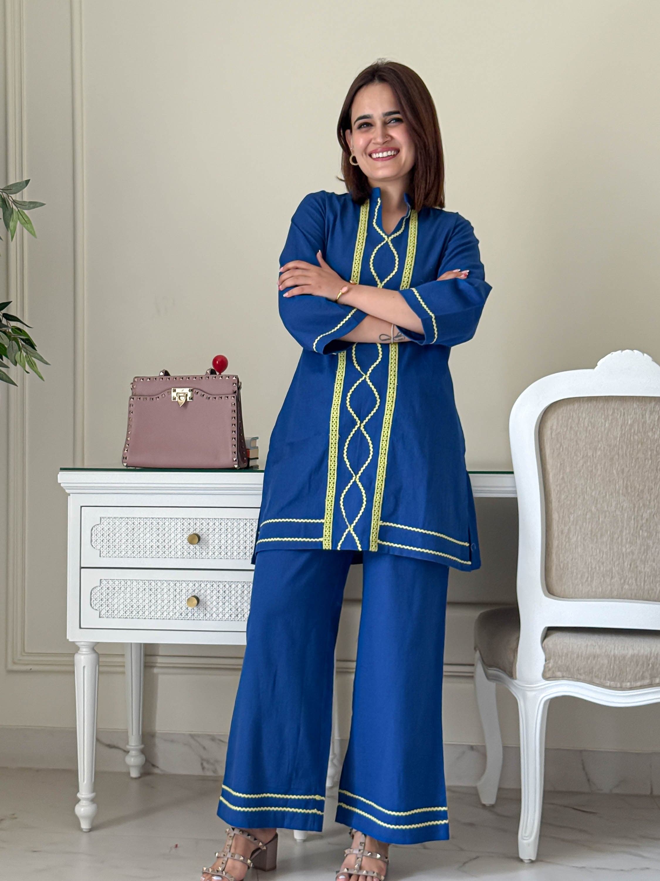 Elegant Embroidered Co-ord Set