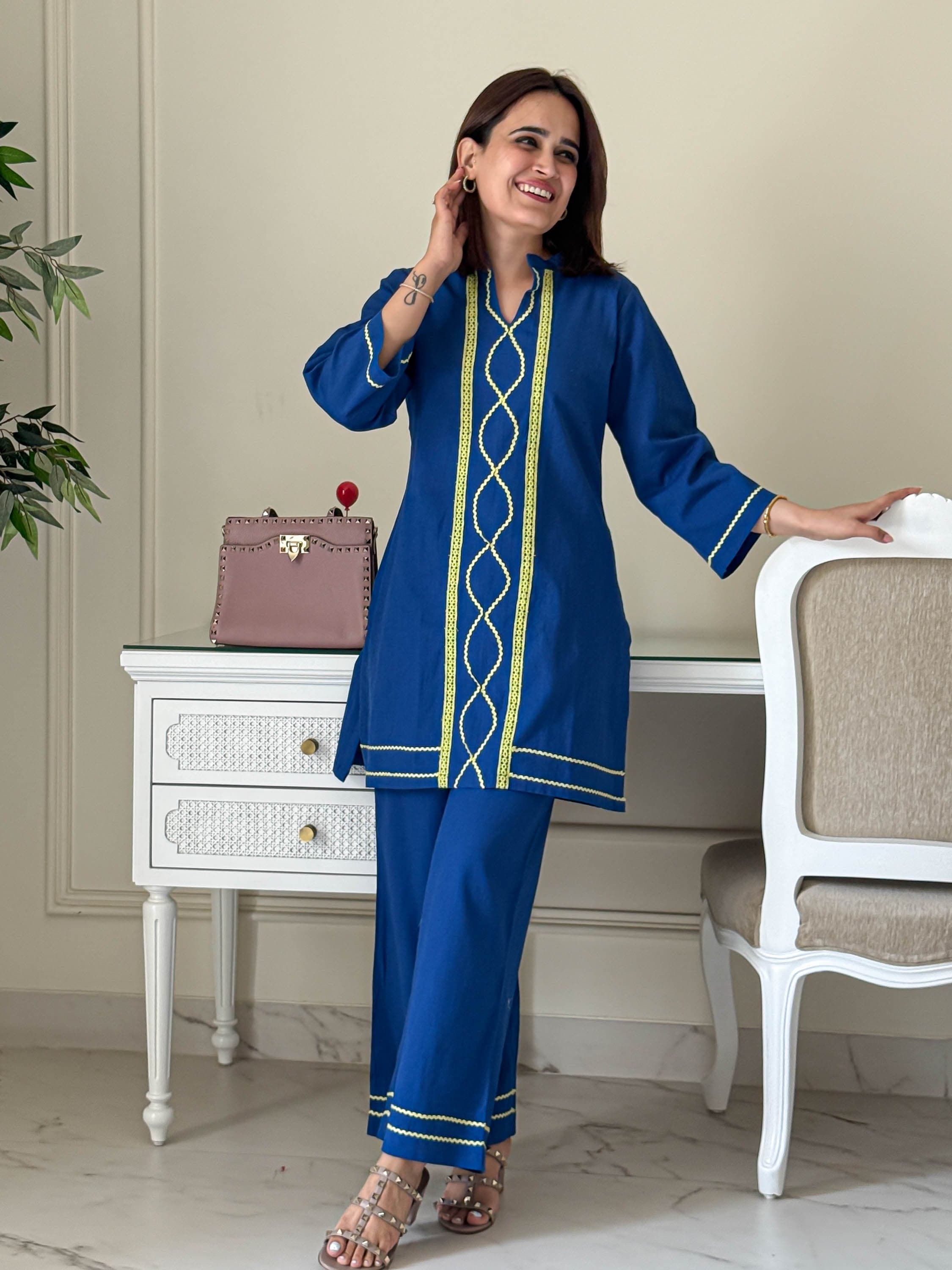 Elegant Embroidered Co-ord Set