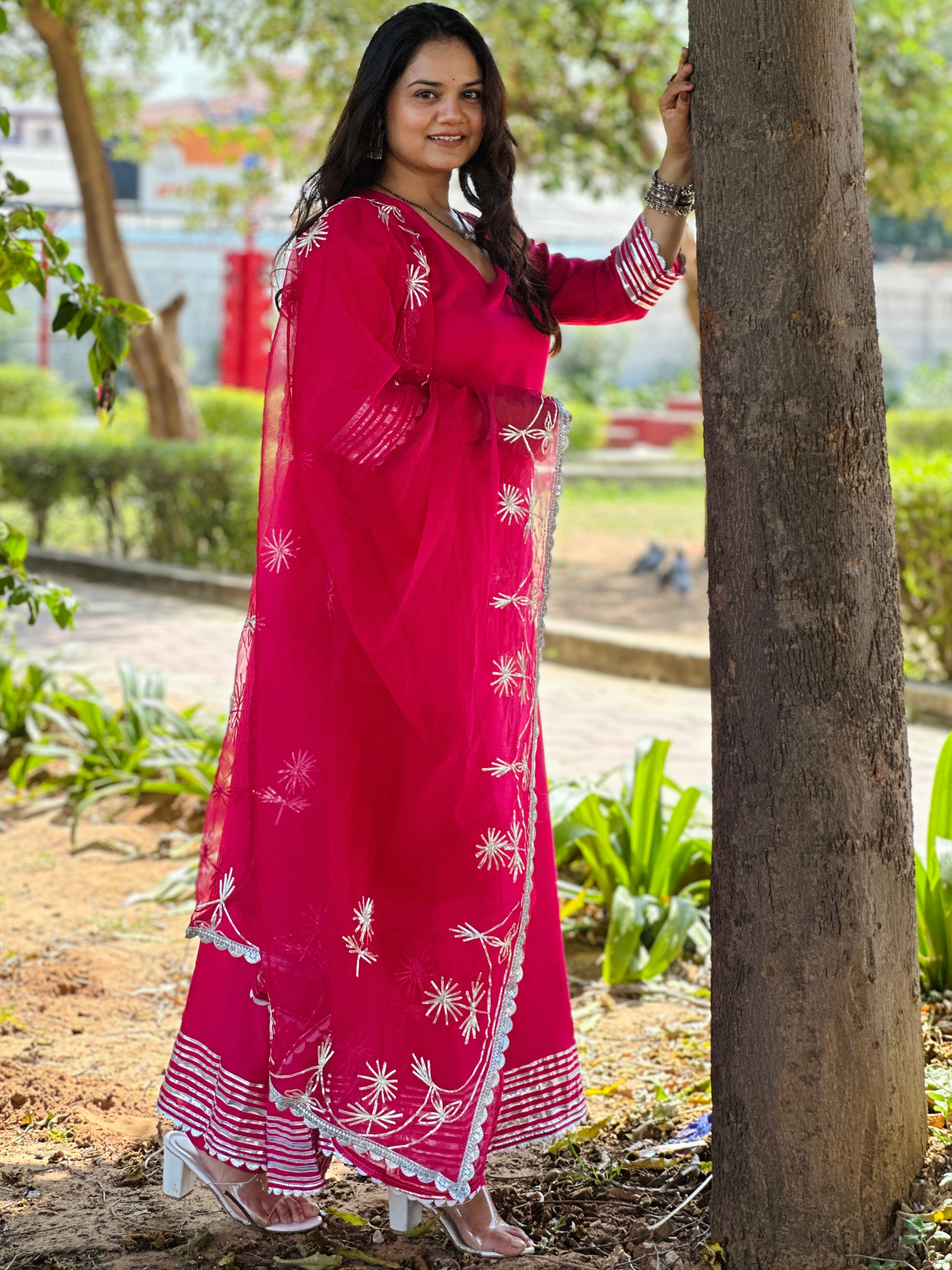 The Gulaal Anarkali Set