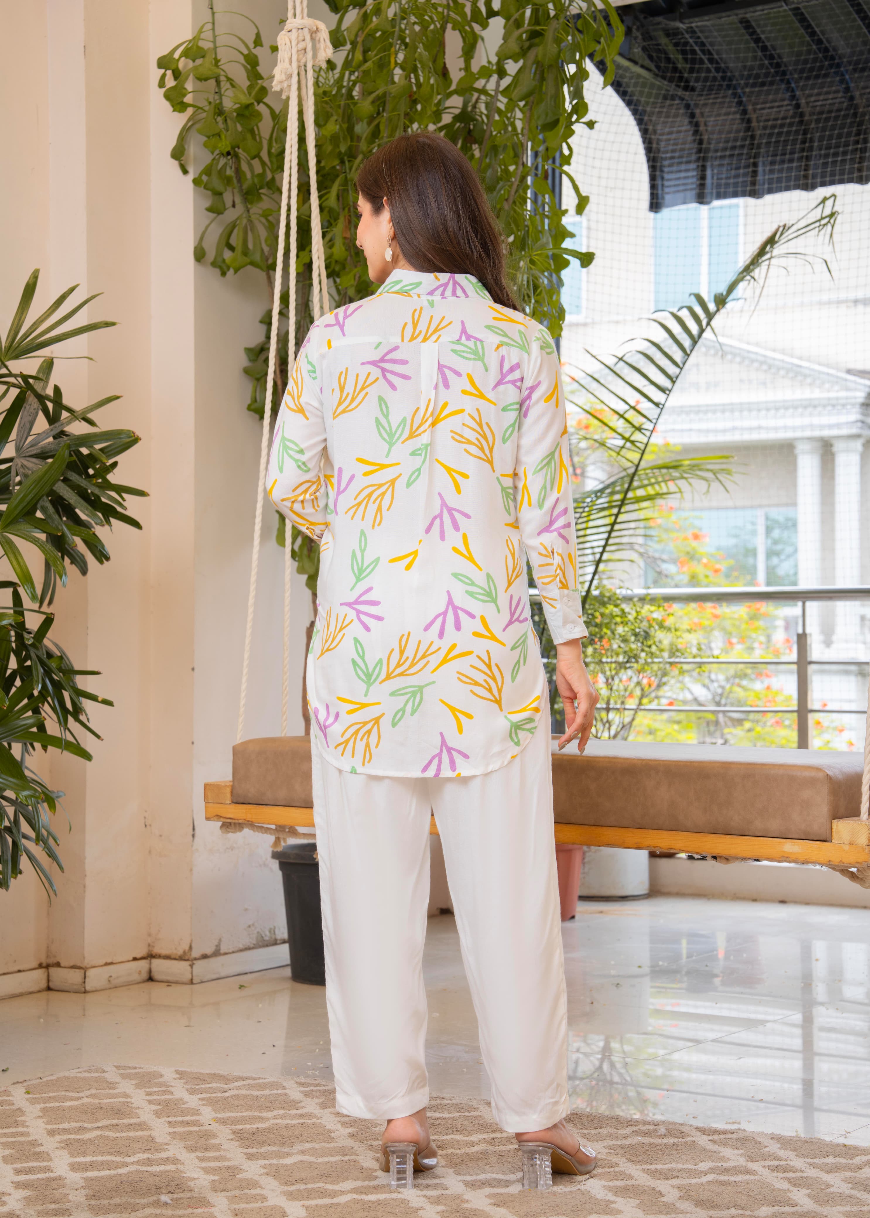 Pastel Botanical Print Co-ord Set