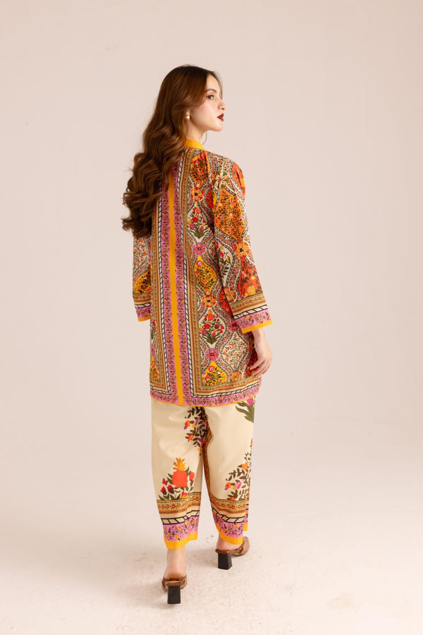 Printed Co-ord Set – Contemporary Ethnic Charm