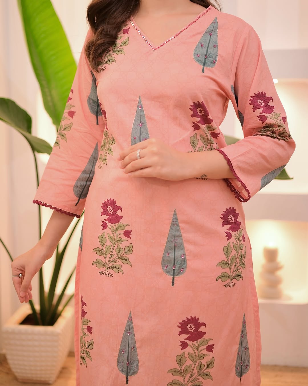 Elegant Printed Straight Kurta Set with Dupatta