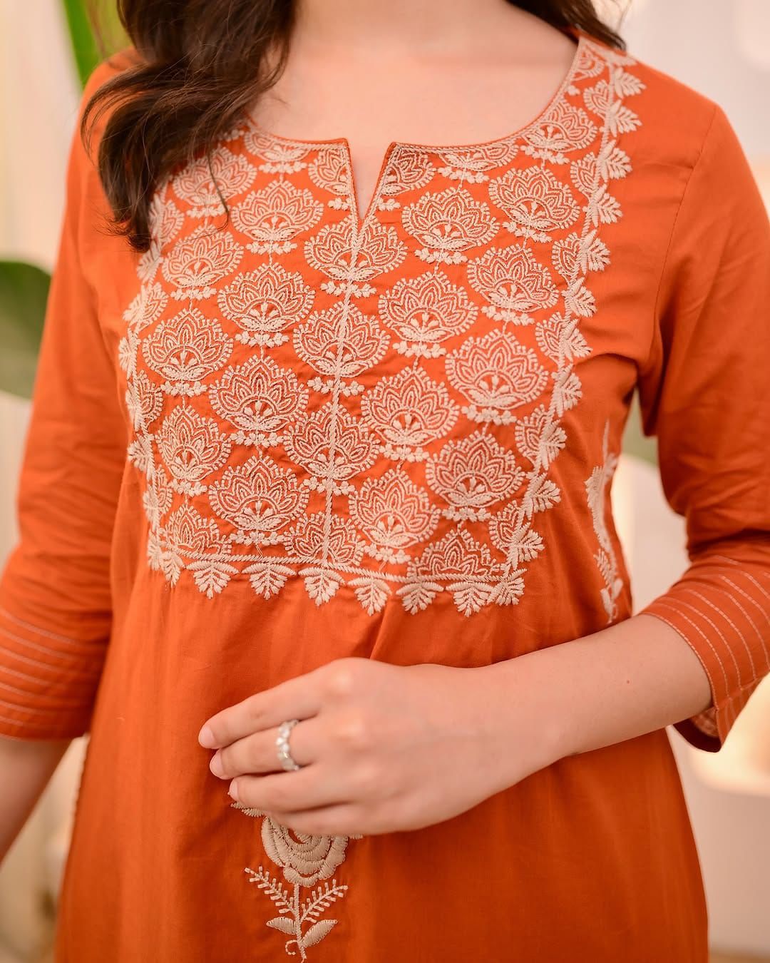 Elegant Embroidered Kurta Set with Dupatta