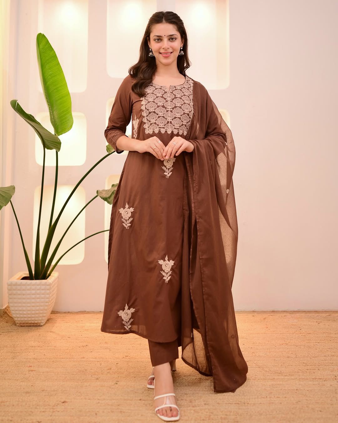 Elegant Embroidered Kurta Set with Dupatta