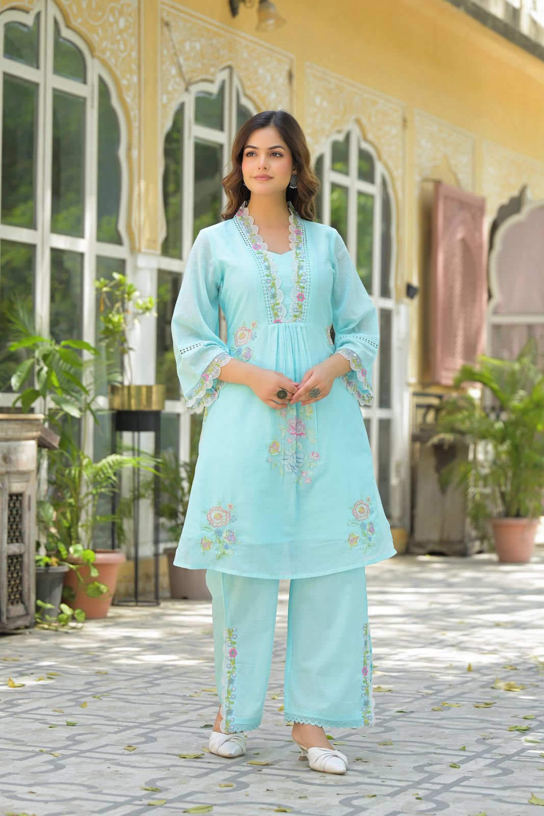 Elegant Printed Kurta Set with Dupatta