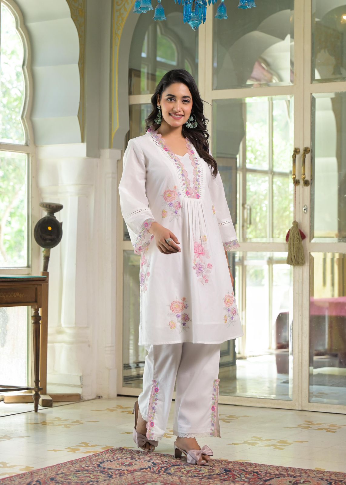 Elegant Printed Kurta Set with Dupatta