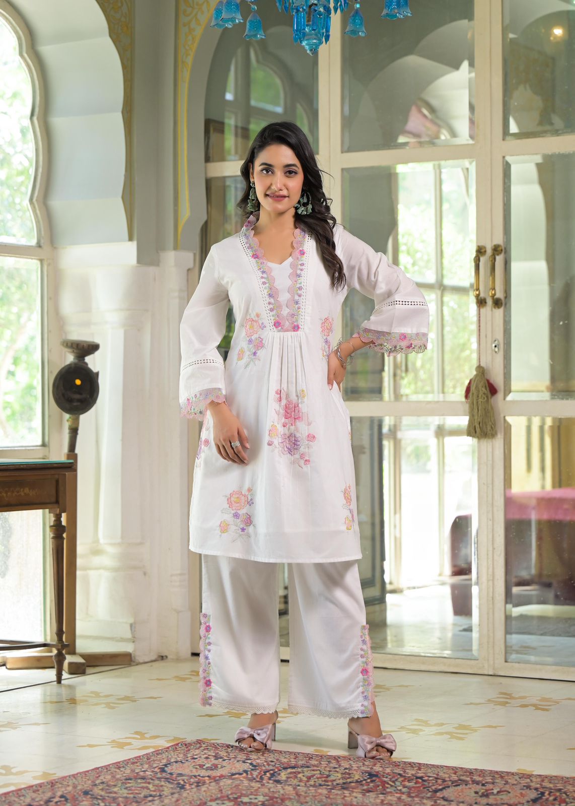 Elegant Printed Kurta Set with Dupatta