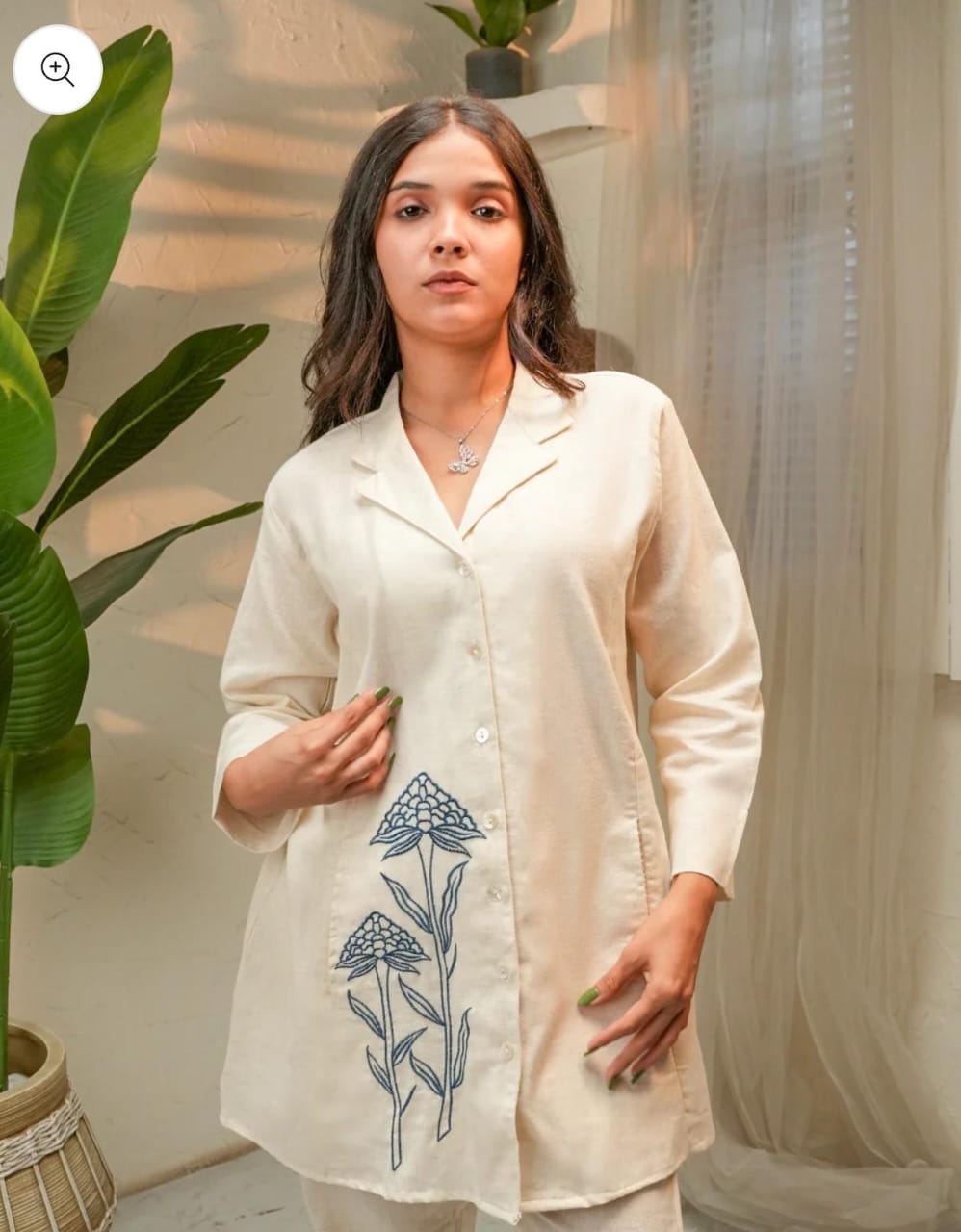 Minimalist Co-ord Set with Subtle Embroidery