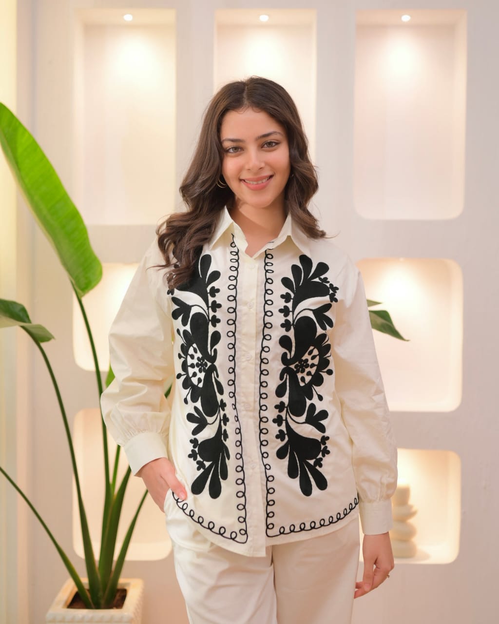 Contemporary Co-ord Set with Embroidered Jacket