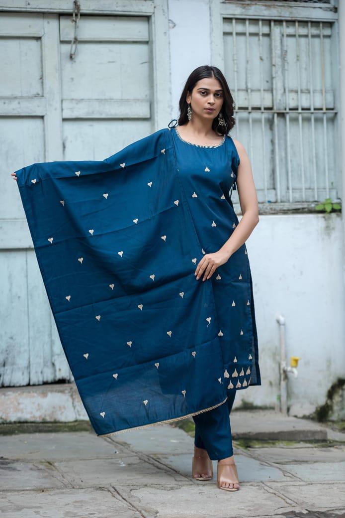 The Midnight Blue Kurta Set