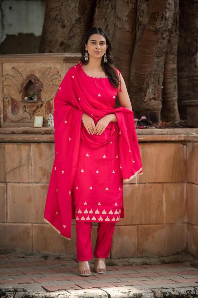 The Rubi Pink Kurta Set