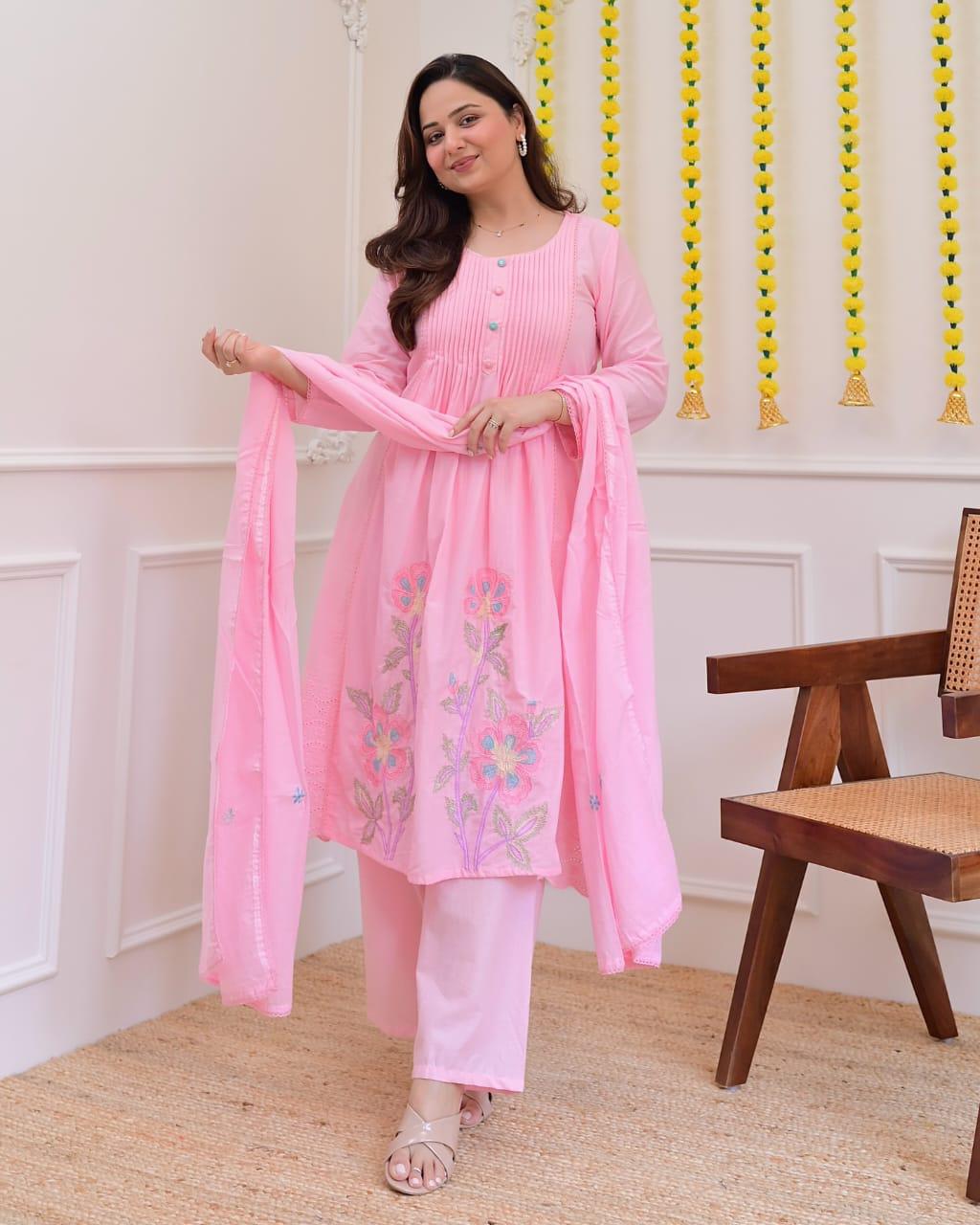 Soft Pink Kurta Set