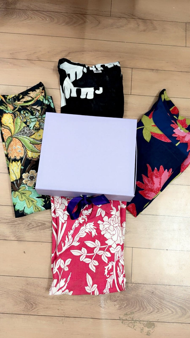 Combo of 4 Printed Kurtis for Women | Stylish Daily Wear Kurti Set | Affordable Ethnic Wear Pack